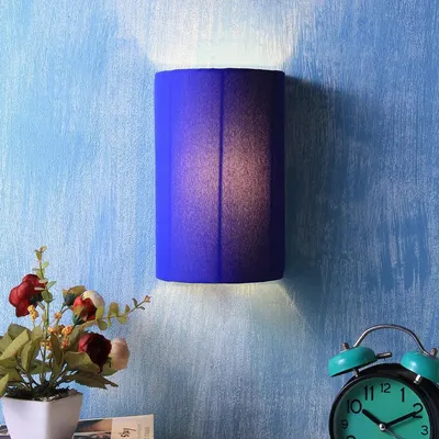 Cotton Blue Small Wall Light Fixture