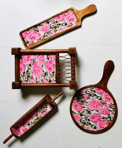 Countryside Khaat Serving Platter- set of 4