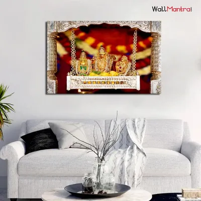 Custom Krishna Single Piece Multicolour Canvas Print Wall Painting