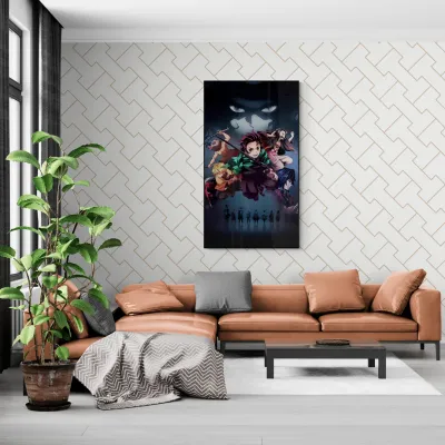 Demon Slayer All Anime Canvas Wall Painting