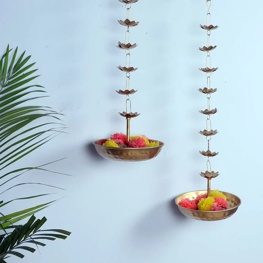Designer Ethnic Carved Decorative Urli Big Beautiful Handcrafted Bowl for Floating Flowers and Tea Light Candles