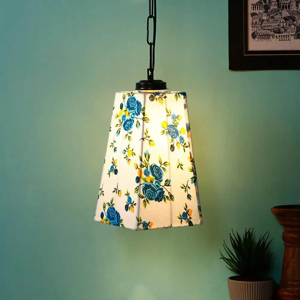Designer Floral Pyramid Hanging Lamp