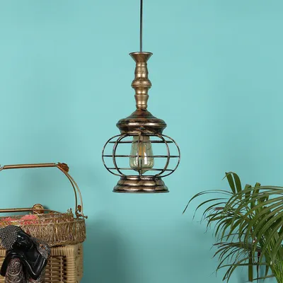 Designer Jaal Metal Hanging Light Without Gas