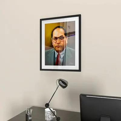 Dr. B. R. Ambedkar Digital art Framed Wall Painting