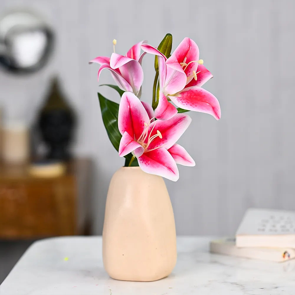 Dreamy Pink Lily Artificial Flower Strands