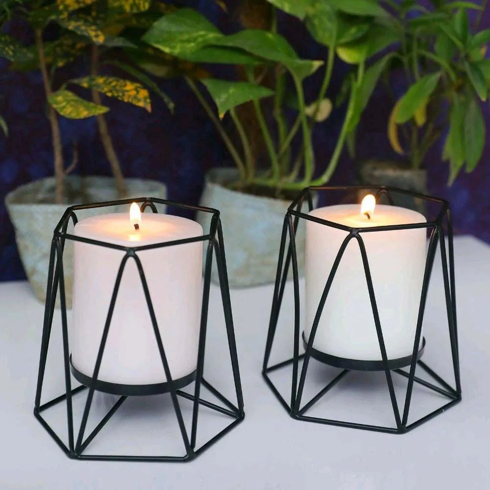 Duplet Archaic High-Toned Candle Holder