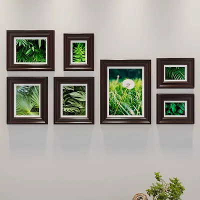 Easyframes™ "The Purity Of Green" Brown-Set Of 7