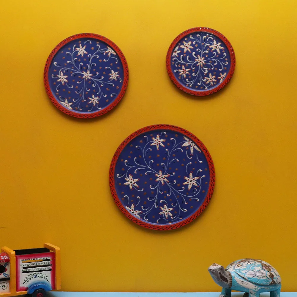 Elegant Night Jasmine Print Set of 3 Wallplates