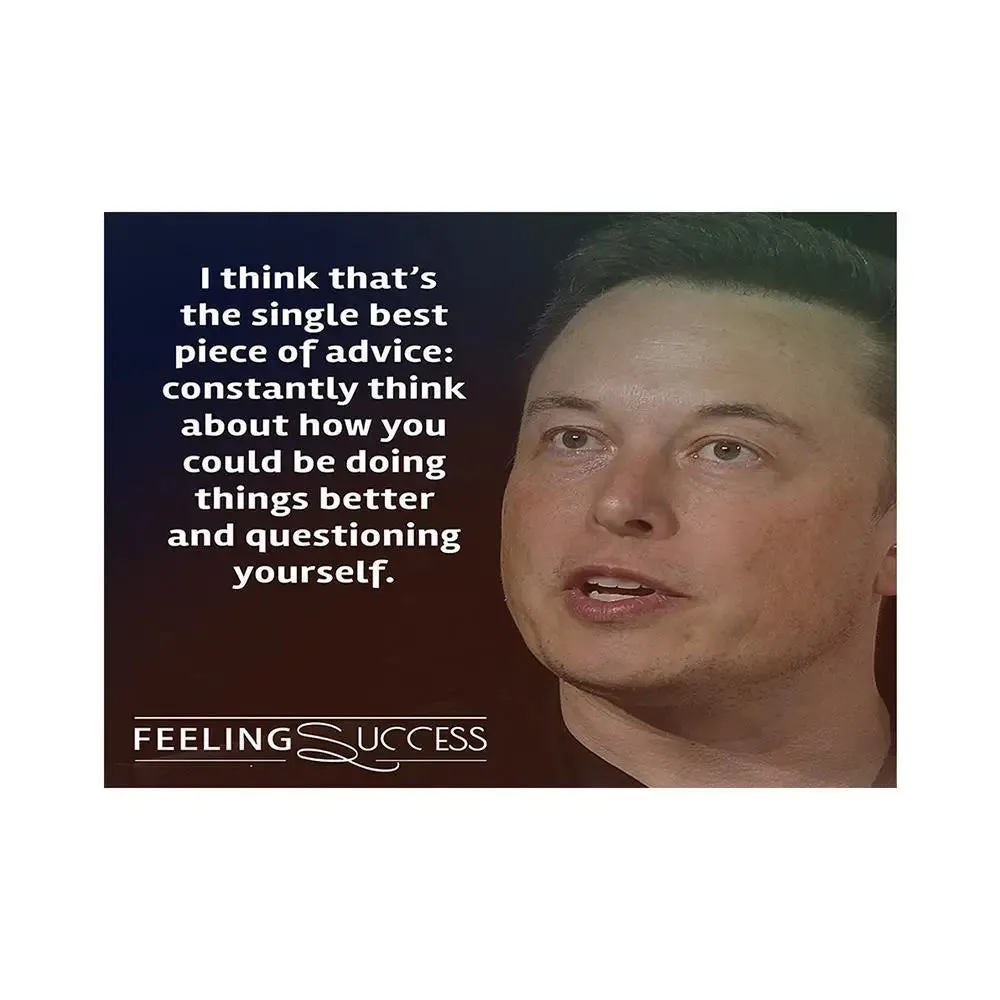Elon Musk Quote  Poster