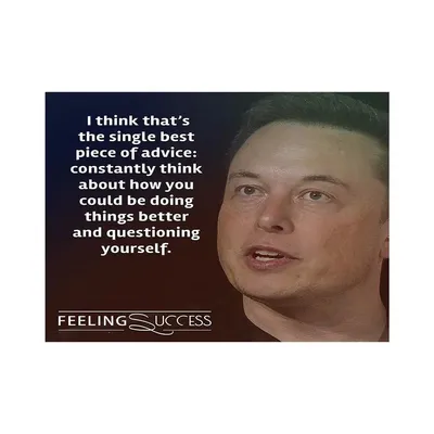Elon Musk Quote  Poster