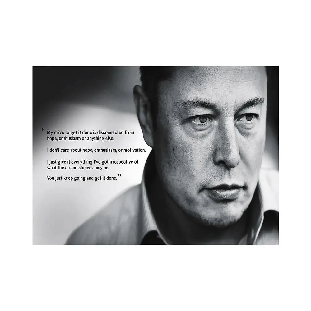 Elon Musk Quote  Poster