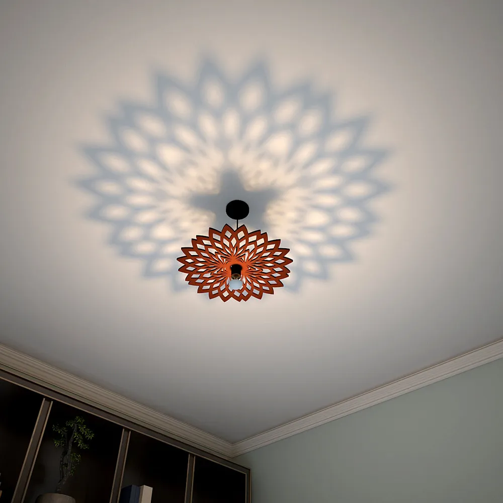 Emancipating Lotus Ceiling Shadow Light