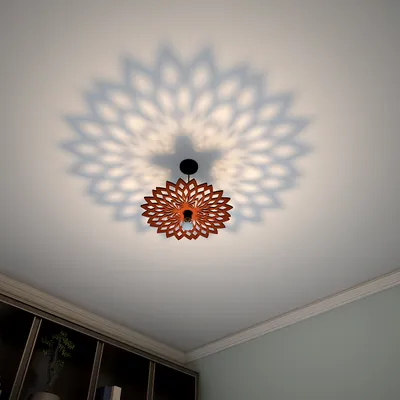 Emancipating Lotus Ceiling Shadow Light