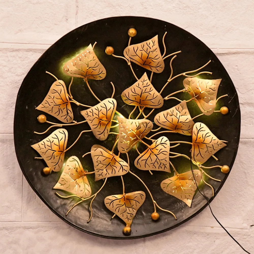 Encarved Artistic Metal Wall Plate