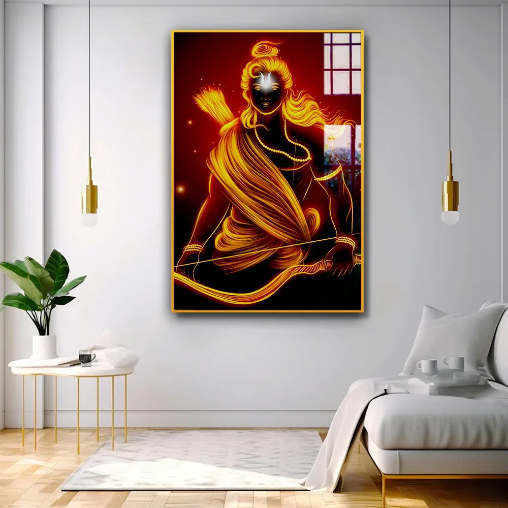 Eternal Impressions Jai Shri Ram Acrylic Wall Painting
