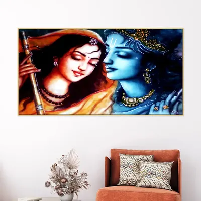 Eternal Love Krishna Meerabai Canvas Painting