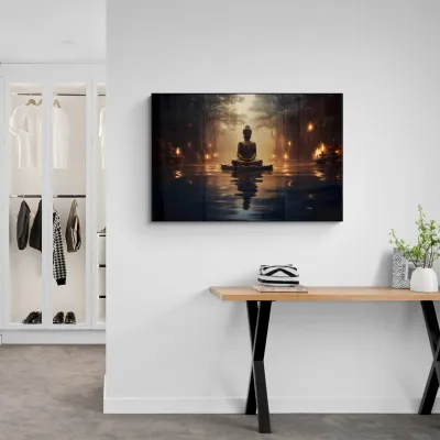 Evening Enlightenment Buddha Canvas Wall Painting