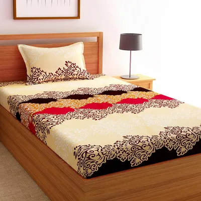 Florida Polycotton Single Bedsheet with Pillow Cover