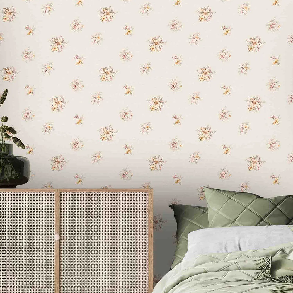 Flower Shower Textured Premium Wallpaper- Primo Collection