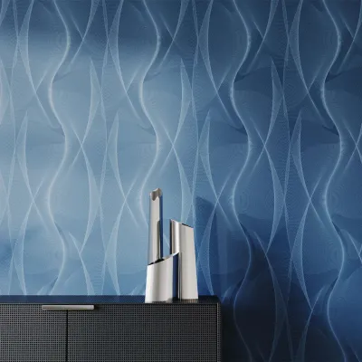 WallMantra Flowing Lines Premium Quality Wallpaper