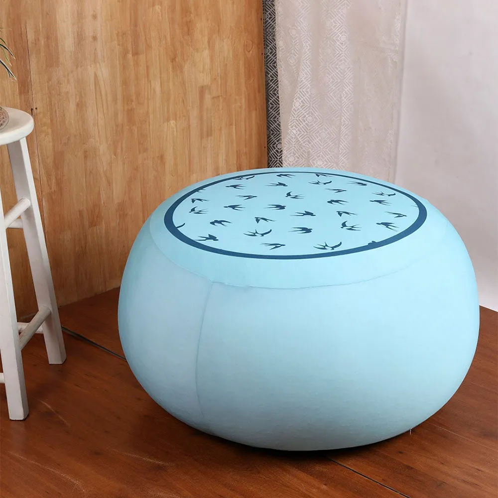 Flying Birds Plush & Squishy Blue Bean Bag (Beans Not Included)