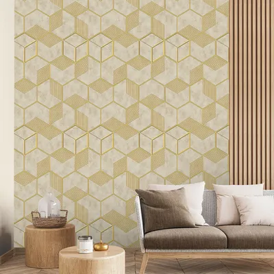 Foil Honeycomb Textured Premium Wallpaper- Altis Collection