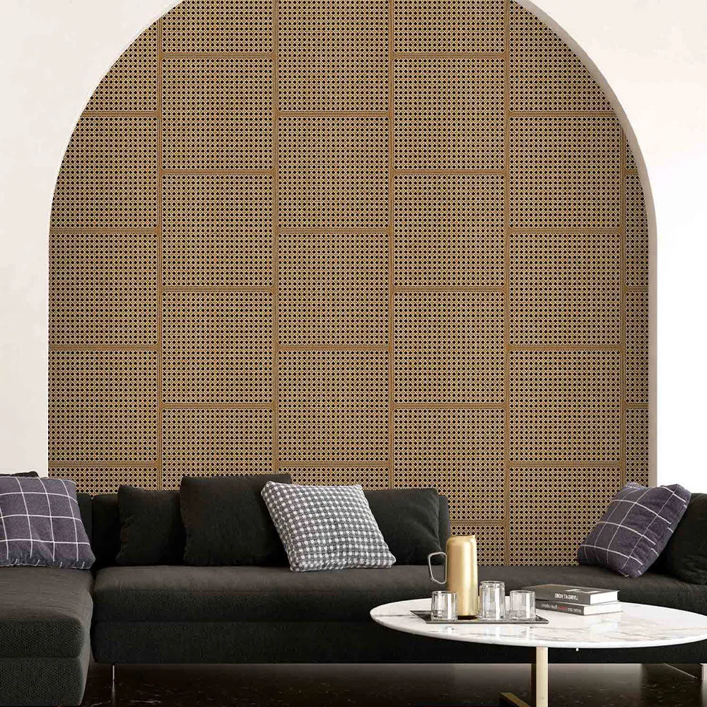 French Tattan Textured Premium Wallpaper- The Art of Gravure