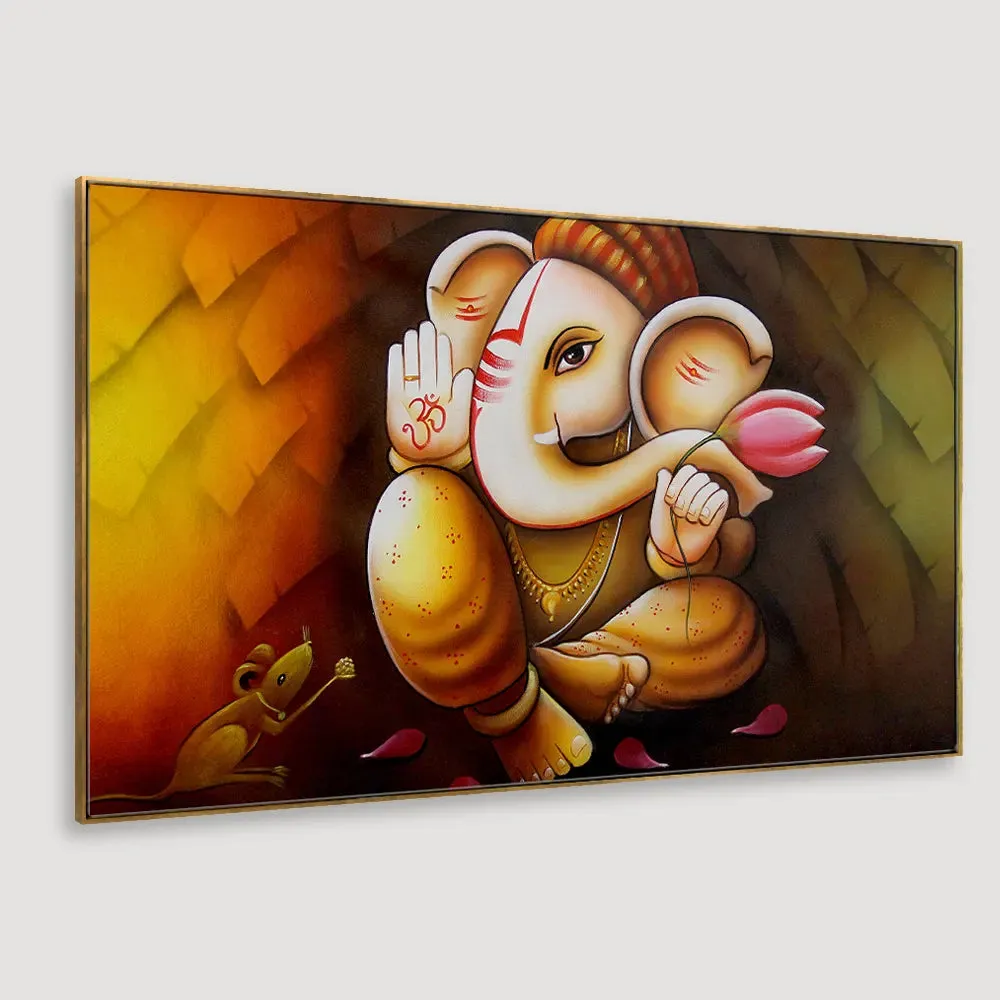 Ganapati Canvas Painting