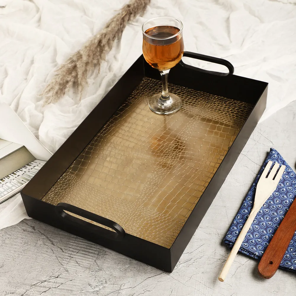 Gilbert Golden & Black Tray