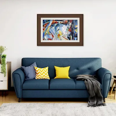 Girl Abstract Art Framed Wall Painting