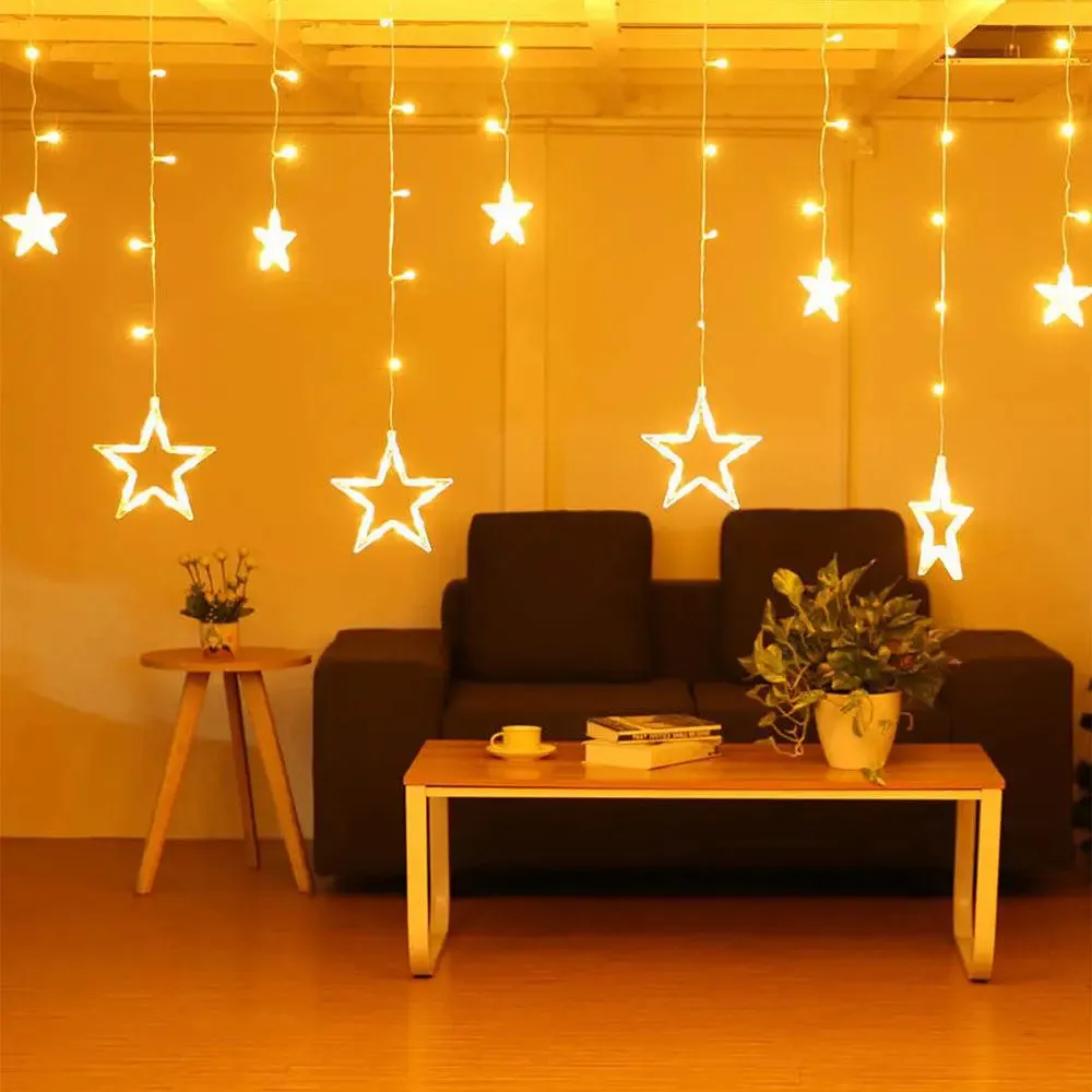Gleaming Gold Starry Night Set Of 1 LED String Lights