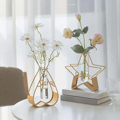 Glooming Stelliform Cordate Glass Vase