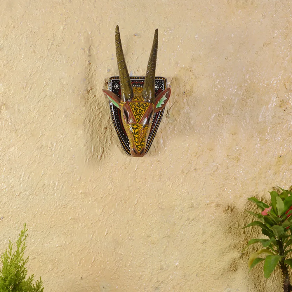 Glowing Deer Face Wall Decor