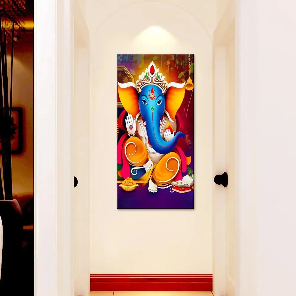 God Ganesha Spiritual Canvas Printed Wall Painting