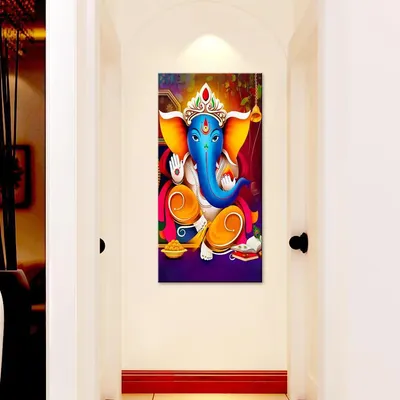 God Ganesha Spiritual Canvas Printed Wall Painting