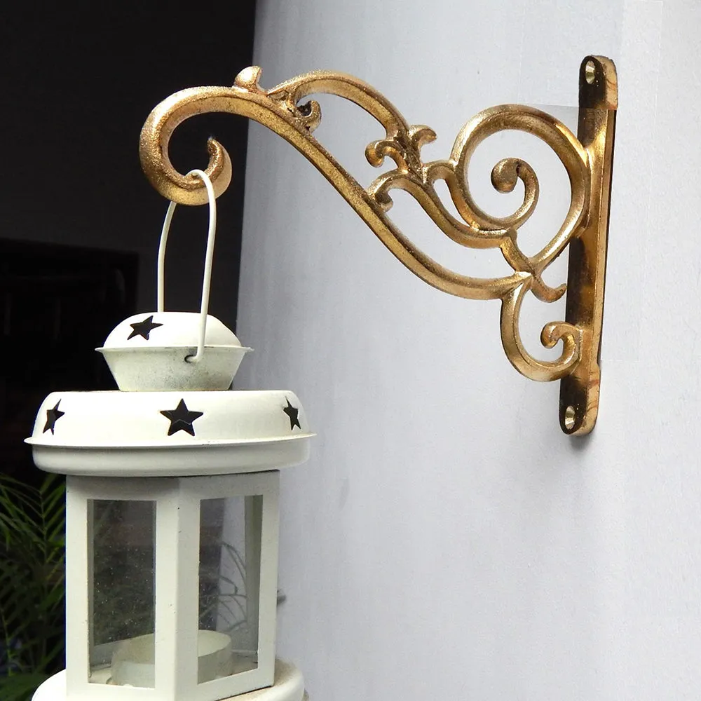 Gold Decorative Straight Plant Hanger (Pack of 4)