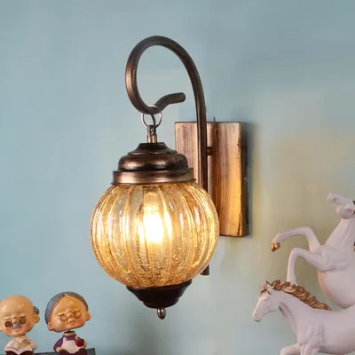 Golden Aura Metal Wall Sconce