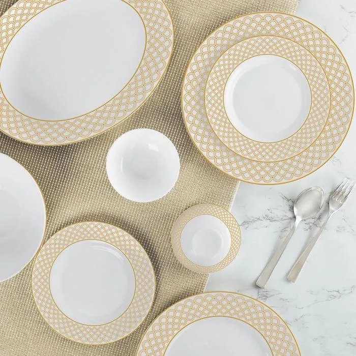 Golden Crown Dinner Set of 29 Pieces
