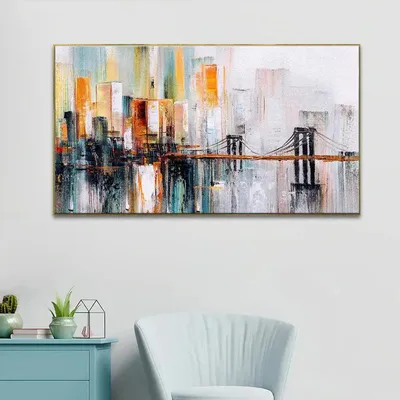 Golden Gate Bridge Abstract Canvas painting