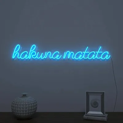 Hakuna Matata Warm Neon Light