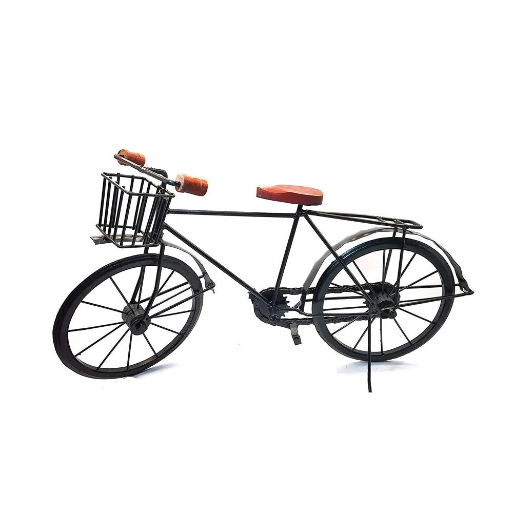 Handcrafted Wrought Iron Miniature Bicycle Showpiece