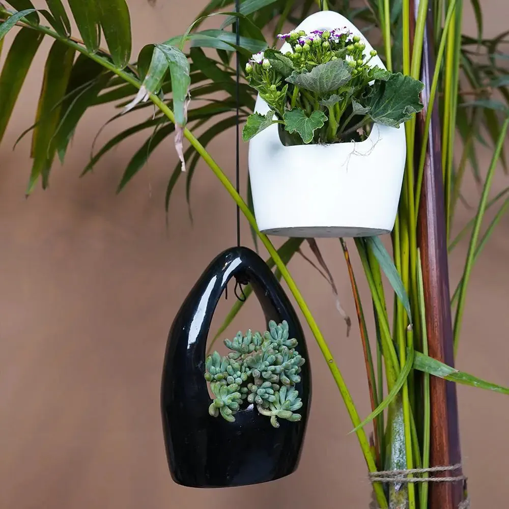 Hanging Nest Planter Flower Pot for Home Decor Set of 2