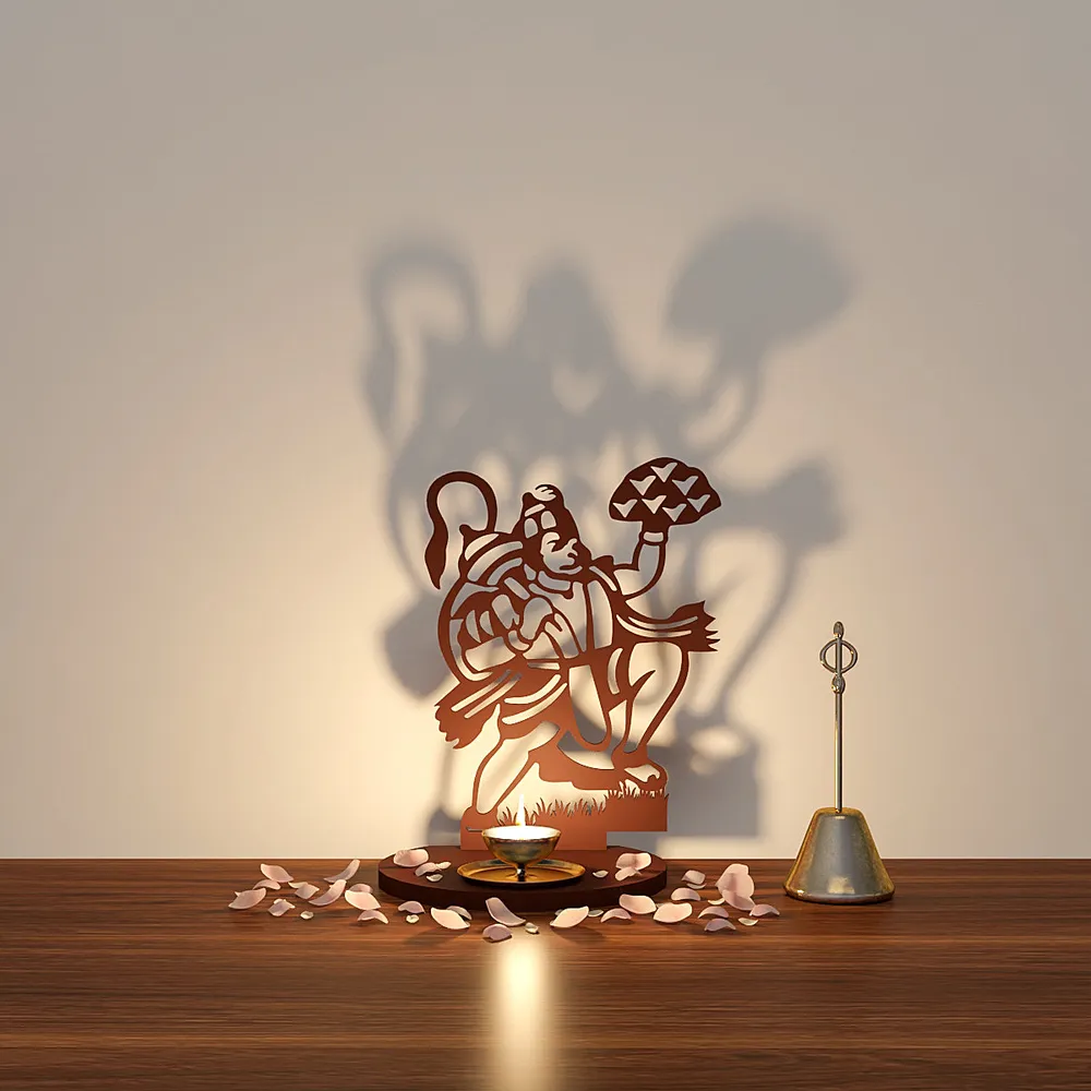 Hanuman Shadow Tea Light Holder