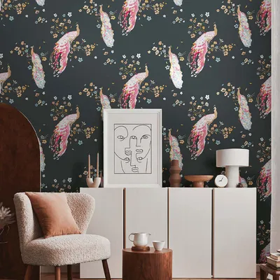 House Of Turnowsky Peacock Premium Wallpaper