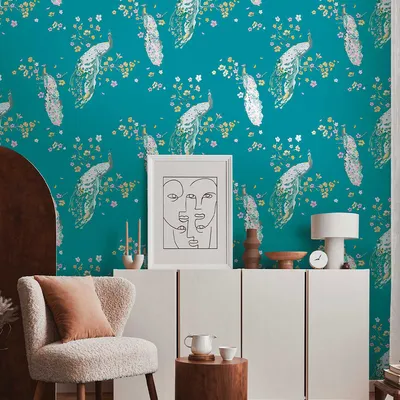 House Of Turnowsky Peacock Premium Wallpaper