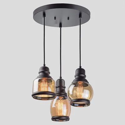 Hurricane Motif Decorative Ceiling Lights Set of 3  (Bulb not included)