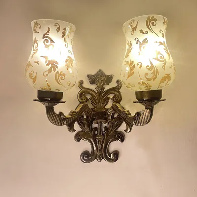 Hurricane Patterned Designer Vintage Wall Sconce
