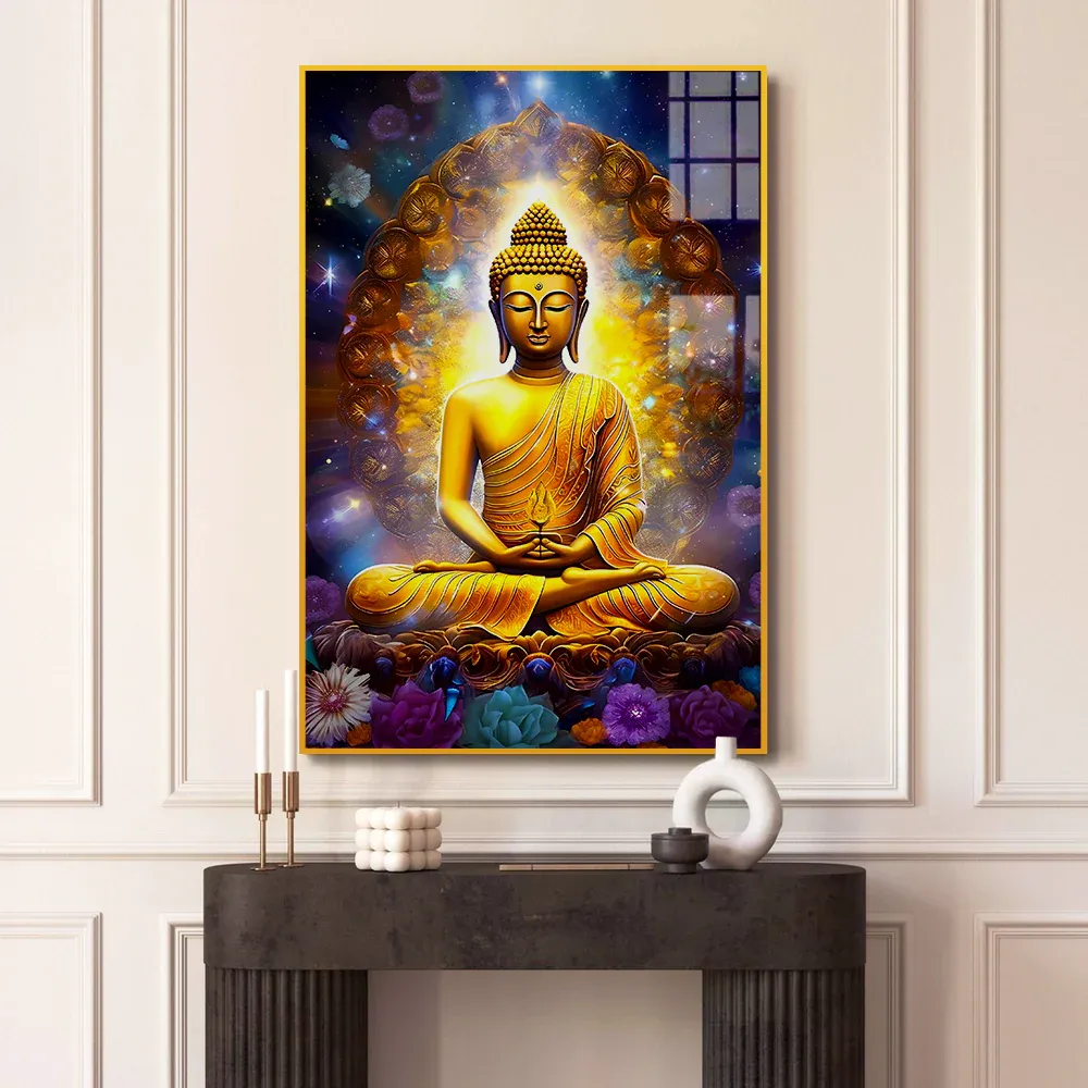 Infinite Serenity Buddha Acrylic Wall Painting