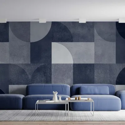 WallMantra Intersecting Shapes Premium Quality Wallpaper