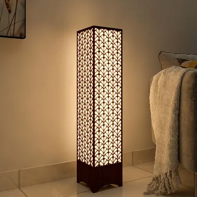 Leaf Design Wood Floor Lamp / Floor Light / Modern Lamp